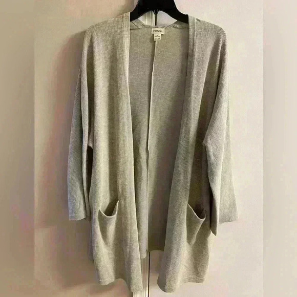 Donni‎ Anthropologie cardigan open front ribbed long line One size - Picture 1 of 7